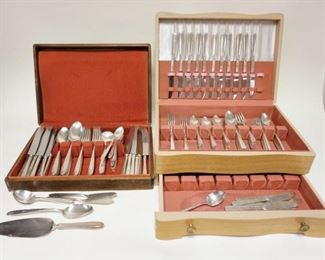 1271	2 SILVERPLATED FLATWARE SETS IN BOXES, COMMUNITY PLATE & ROGERS
