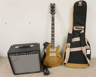 1277	IBANEZ ELECTRIC GUITAR & FENDER AMPLIFIER, GUITAR IS #4L161000093, AMP IS CHAMPION 40, GUITAR HAS CARRY CASE
