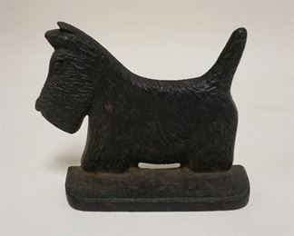 1278	CAST IRON SCOTTY DOG DOORSTOP, 6 3/4 IN WIDE X 5 3/4 IN HIGH
