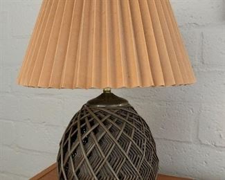 Table Lamp Small Geometric Wicker