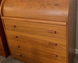 Teak Rolltop Desk