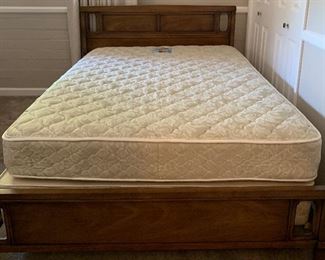 Vintage Full Bedframe, Mattress/BS