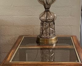 End Table w Glass Top