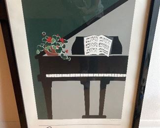 Framed Piano Print Amiri