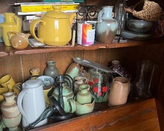 Lots of kitchen misc and pottery pieces