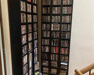 CD’s, dvd’s and racks
