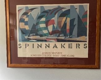 Spinnakers Print Framed 1982