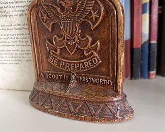 Boy Scout Be Prepared Book Ends