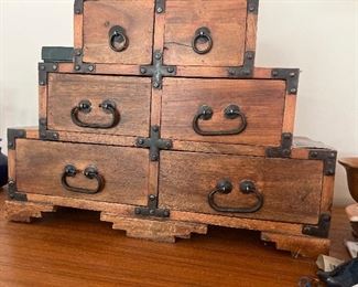 Six Drawer Trinket Box