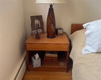 One of a pair of Teak Night Stands