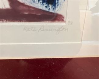 Art Signed by Kate Remington 1993