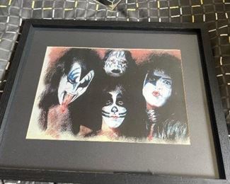 Kiss Art Framed