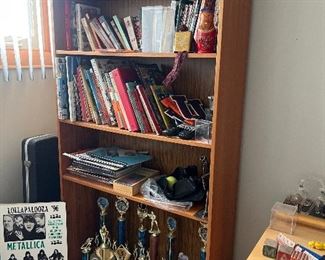 Books and Shelf Unit