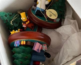 Simpsons Christmas Ornaments New Old Stock