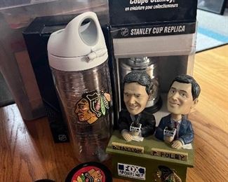 Hockey Pucks D. Tallon & F. Foley Bobble Heads