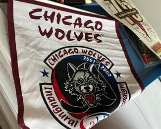 Chicago Wolves Car Flag