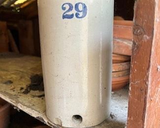 Pottery Crock Marked 29