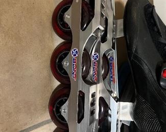 Speed Skates with Roller Blade conversion wheels
