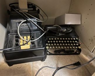 Vintage Typewriter & Adding Machine