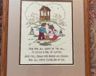 Needlepoint Jack & JIll