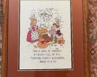 Needlepoint Sing a song of Sixpence