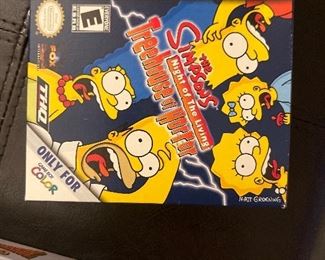 Game Boy Color Simpsons Treehouse Horror with Box