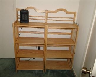 Pair of light wood shelves 49x22 1/4x12" $25 each