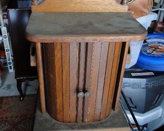 Antique Wood Sewing Center $40