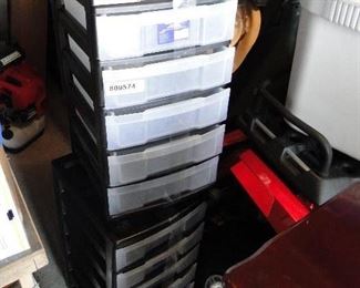 Plastic Storage Cabinets $20, $15