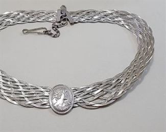 Sterling Silver "Milor" Mesh Choker Necklace