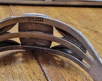 Hand Made By Indians Sterling Bracelet