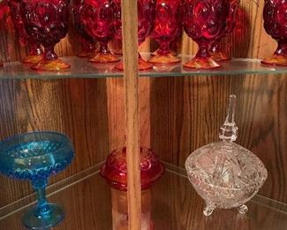 Vintage Amberina glass