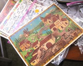 Vintage advent calendars