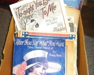 Vintage/antique sheet music