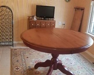 Giguere & Morin Inc - 48' Diameter Round Table with 1 leaf