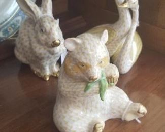 Henrend Fishnet Rabbit, Panda and Swans