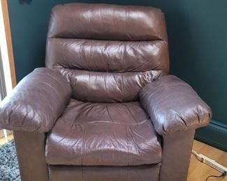 Electric leather recliner 