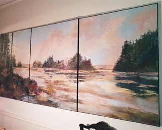 Original Oil Painting  Richard E Christian - listed artist from Connecticut