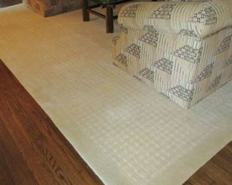 14 Foot Square Contemp. Wool Rug by V. Soske