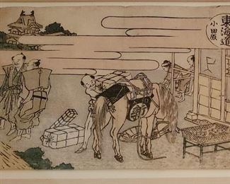 Original Woodblock Print by Katsushika Hokusai, listed. 1760 - 1849. ca...