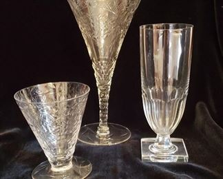 Sets of Antique Crystal Stemware (some sold)