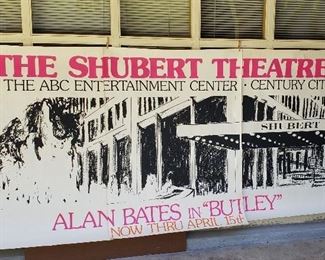 Large 3-Panel 1973 Litho for the Shubert Theater of "Butley" starring Alan Bates
