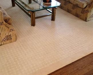 14 Foot Square Contemp. Wool Rug by V. Soske