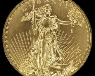 2009 One Ounce Fine Gold American Eagle 50 Dollar Coin