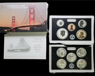 2018 San Francisco Mint Silver Reverse Proof Set