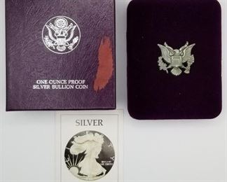 1986-S U.S. Mint 1 Oz. Proof Silver Eagle Coin