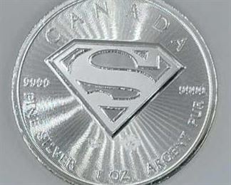 2016 Canada 1 Oz. Fine Silver Superman Bullion Coin