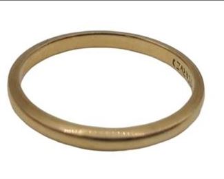 14k Yellow Gold Wedding Band Ring