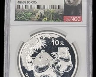 2006 China Silver Panda NGC MS 70