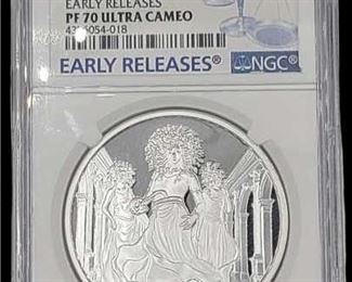 2015 Niue Gorgon 1 Oz. Silver Coin NGC PF 70 UC
